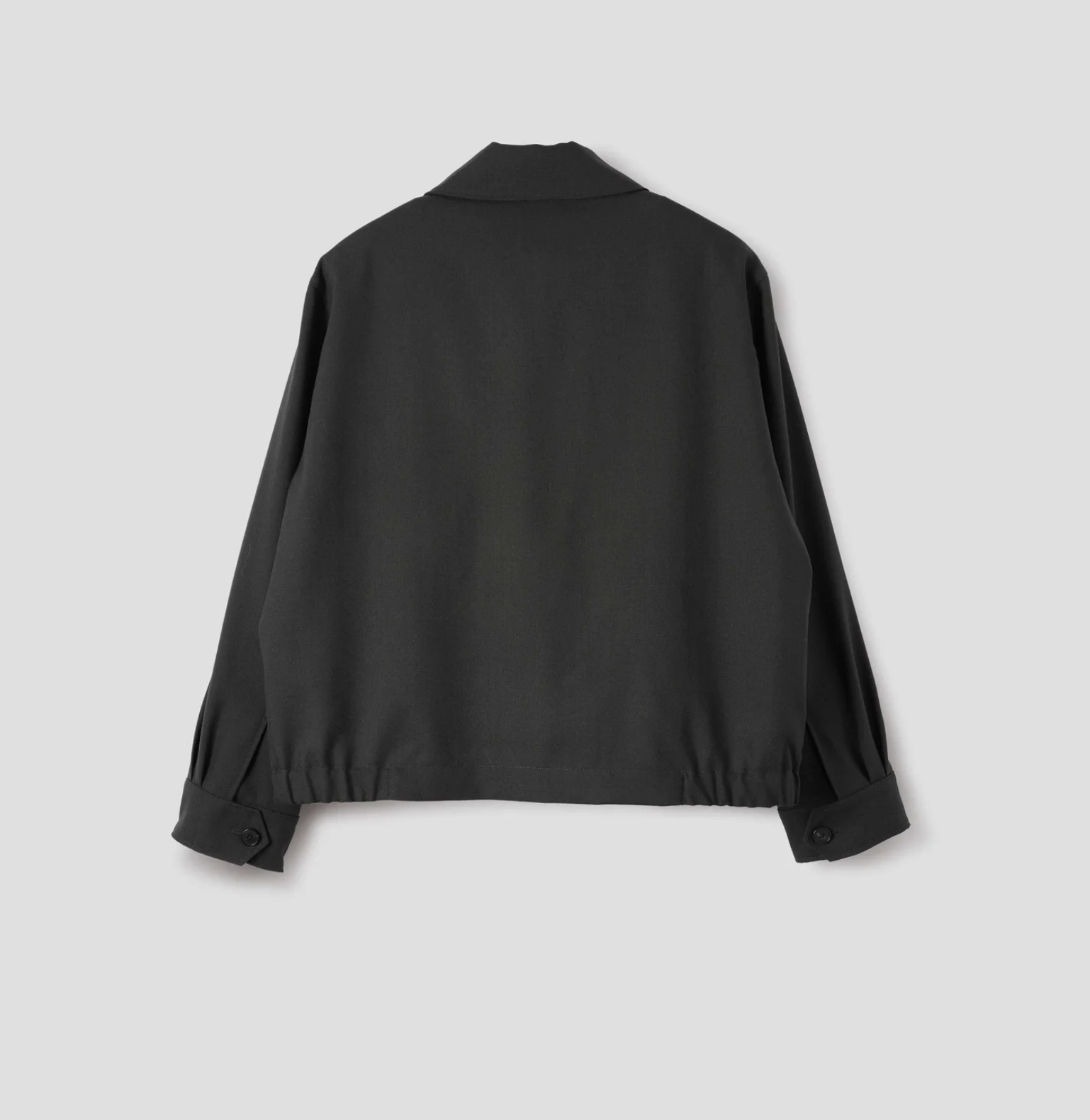 SSSTEIN – SILK NYLON COLLARED ZIP JACKET (CHARCOAL BROWN) — EQUIPMENT